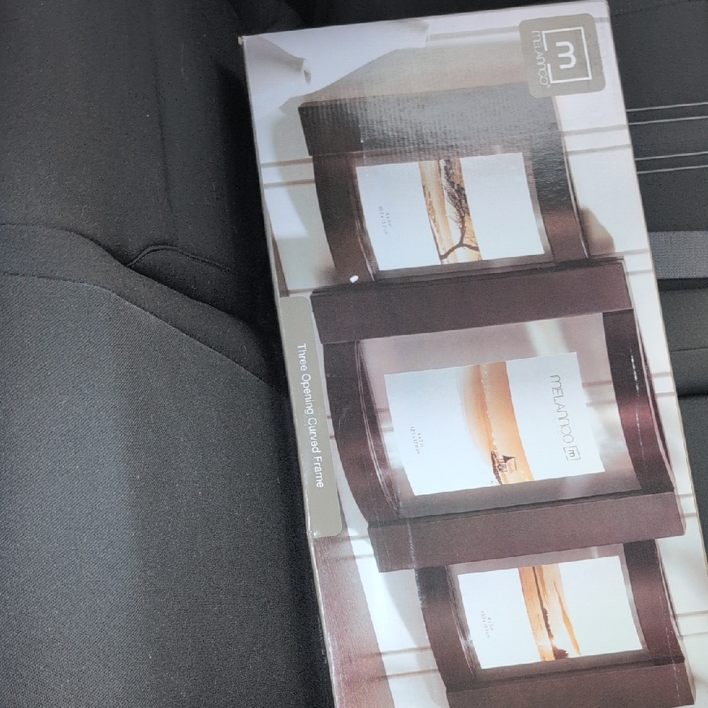 Melannco Dark Brown Triple Photo Frame